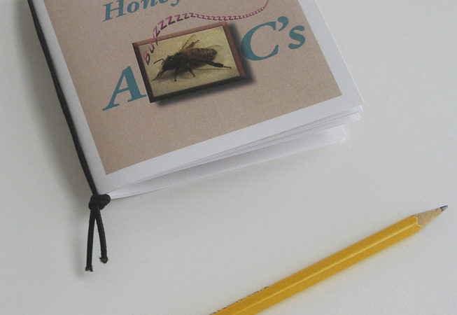 pocket guide to the honey bee abcs with pencil for scale