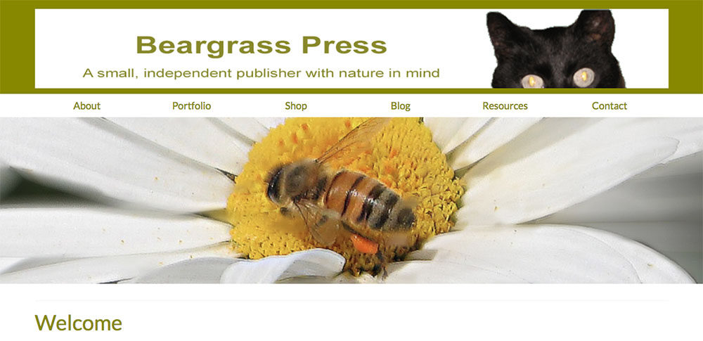 beargrass press home page banner
